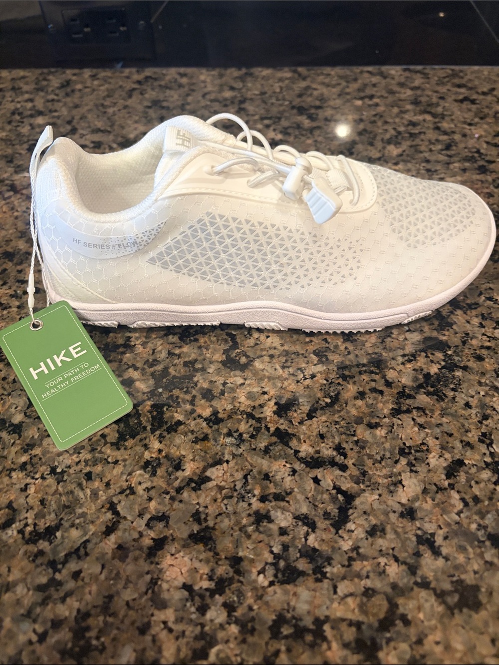 HIKE Women's White Lightweight Trail Sneaker